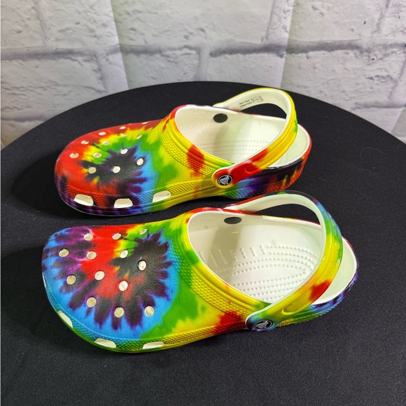 Colorful Tie-Dye Kids Clogs - Picture 4 of 5